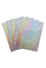 HYGLOSS HOLOGRAPHIC PAPER SELF-ADHESIVE : 8½x11, SPARKLE SILVER 25 SHEETS