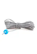 BEADING THREAD - ELASTIC - SILVER 3 YARDS