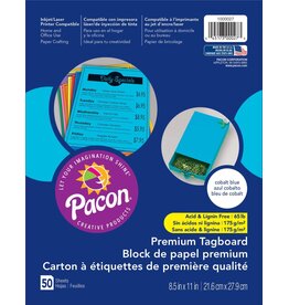 CARDSTOCK 65LB 8.5"X11" COBLAT  BLUE  - 50  SHEETS