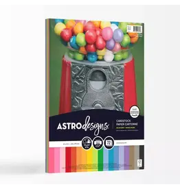 ASTROBRIGHTS CARDSTOCK 65LB 8.5"X11" ASSORTED 18 COLORS - 72 PACK