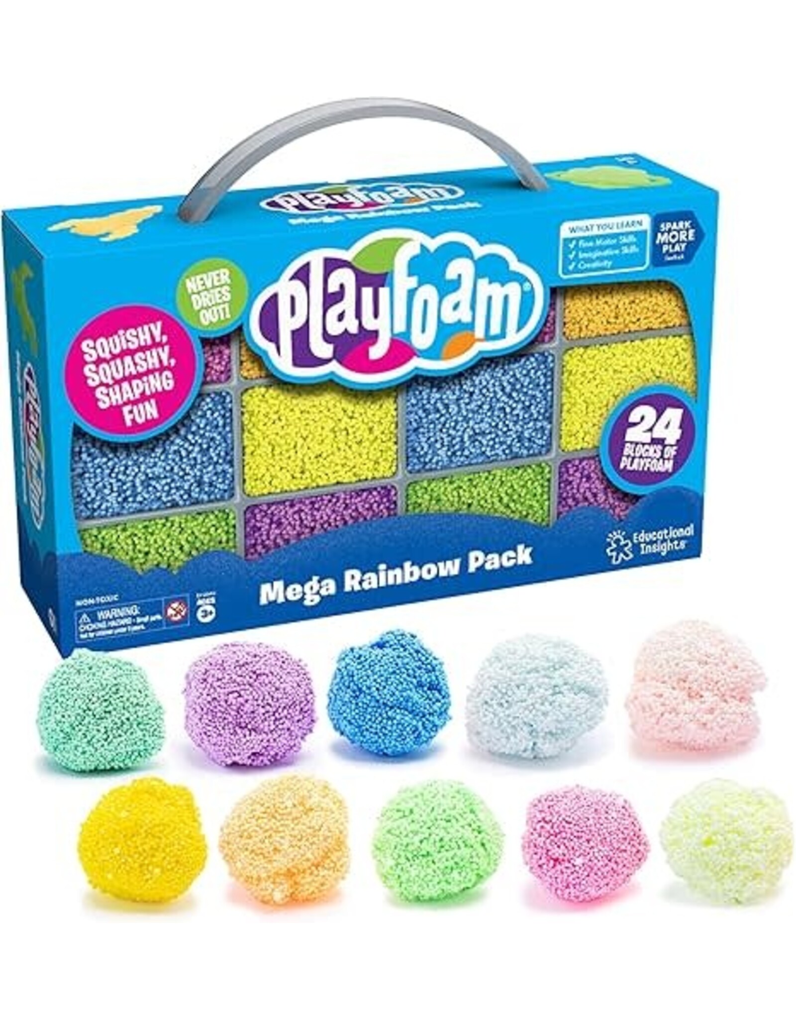 PLAYFOAM MEGA RAINBOW PACK 24 BLOCKS