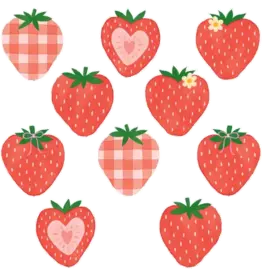 CUT OUT: STRAWBERRY PATCH 30 ACCENTS