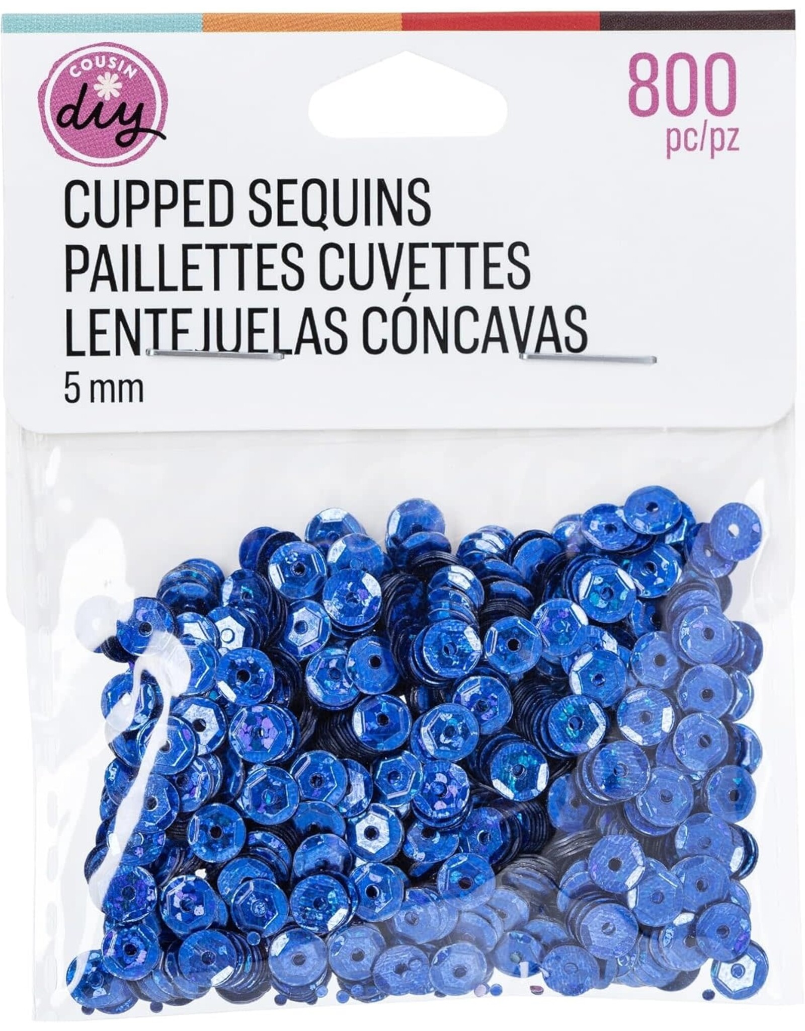 SEQUINS 5MM ROYAL BLUE 800 PC