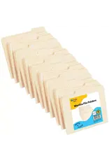 MANILA FOLDERS FILE LETTER 1/3 CUT - 12 PACK