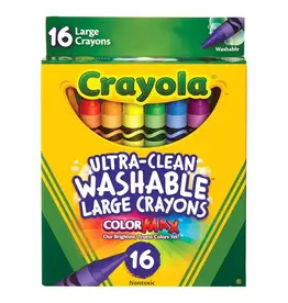 CRAYOLA LARGE CRAYONS WASHABLE 16 PACK