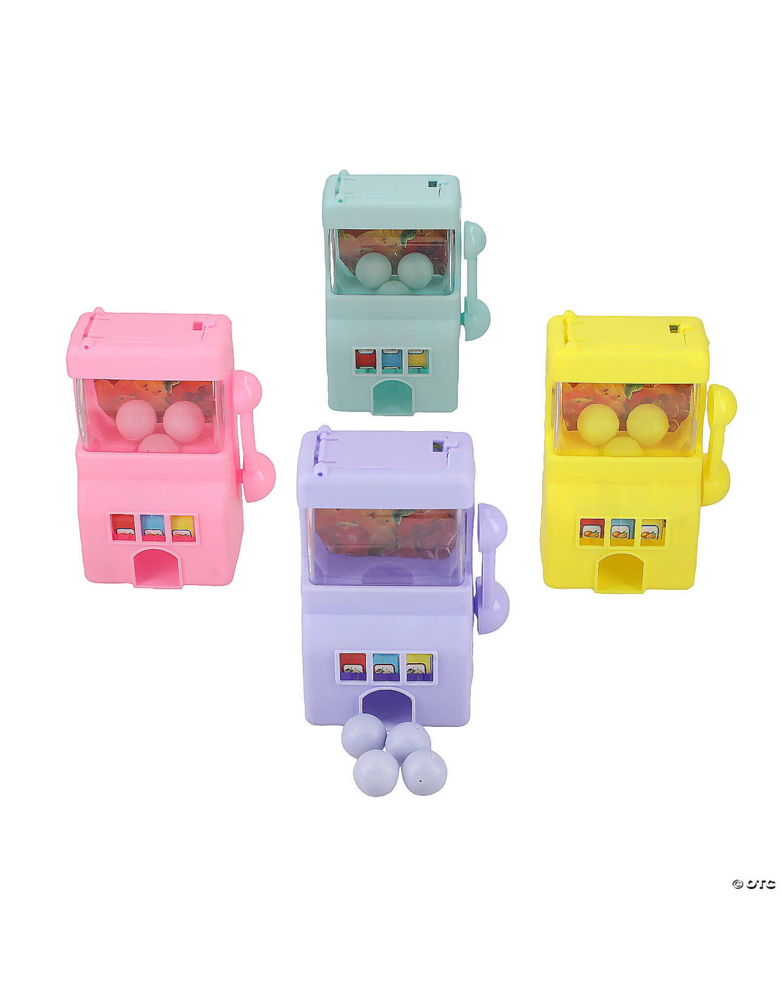 MINI SLOT MACHINE GUM BALL DISPENCER  2.75 X 3.75