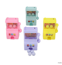 MINI SLOT MACHINE GUM BALL DISPENCER  2.75 X 3.75