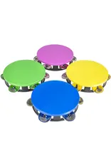 NEON TAMBOURINE PLASTIC 5½"