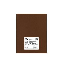 PREMIUM CARDSTOCK:   BROWN 8.5"x11" - 25 SHEETS