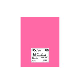 PREMIUM CARDSTOCK:   BRIGHT PINK  8.5"x11" - 25 SHEETS