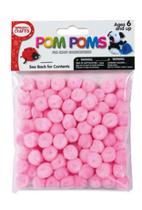 POM POMS: 1/2" LIGHT PINK 100 PACK