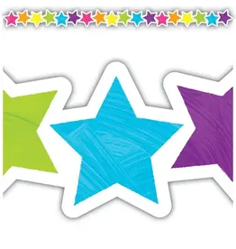 DIE CUT BORDER BRIGHTS FOREVER STARS - 2 3/4"X35'