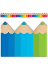 DIE CUT BORDER COLORED PENCILS - 2 3/4"X35'