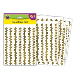 Teacher Created Resources STICKER: GOLD FOIL STARS 294 STICKERS