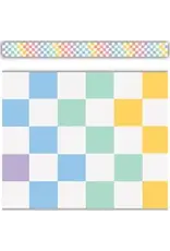 STRAIGHT BORDER  COOL FOR SCHOOL CHECKERS- 3"X35'