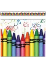 STRAIGHT BORDER: CRAYONS - 3"X35'
