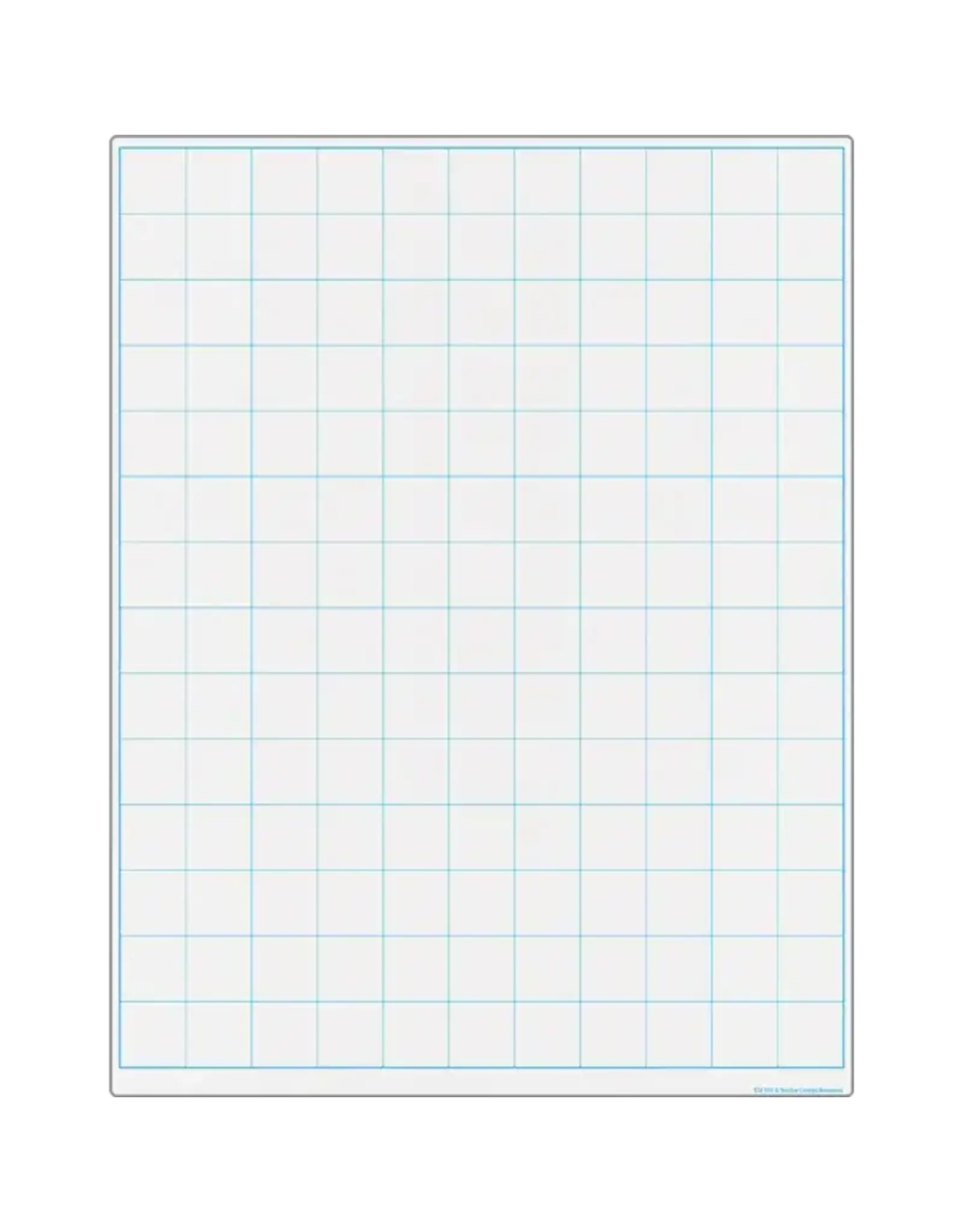 WIPE OFF CHART: GRAPHING GRID 1.5" SQUARES  22"X17"