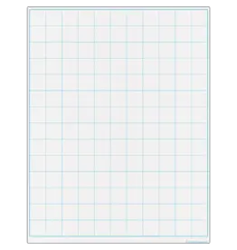 WIPE OFF CHART: GRAPHING GRID 1.5" SQUARES  22"X17"
