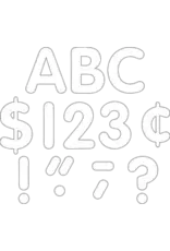 CLASSIC READY LETTERS: 4" WHITE