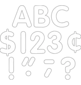 CLASSIC READY LETTERS: 4" WHITE