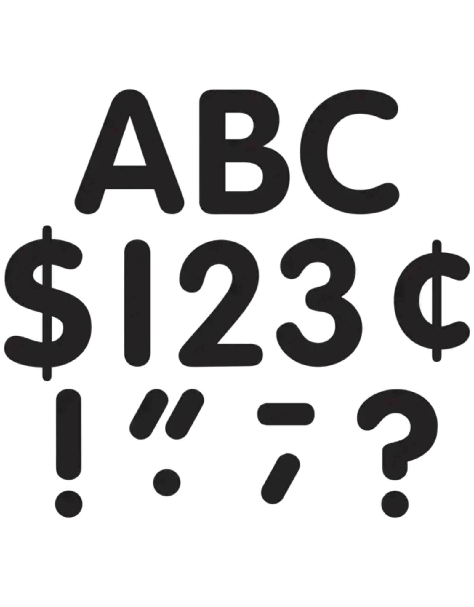 CLASSIC READY LETTERS: 4" BLACK