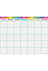 WIPE OFF CALENDER: COLORFUL 17"X22"