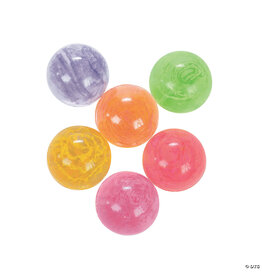 NEON CONFETTI BOUNCING BALLS 35MM 12 PIECES