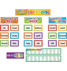 Second 100 Sight Words Pocket Chart Cards