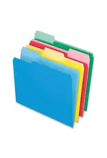 FILE FOLDERS 1/3 CUT ASSORTED COLORS - 36 PACK