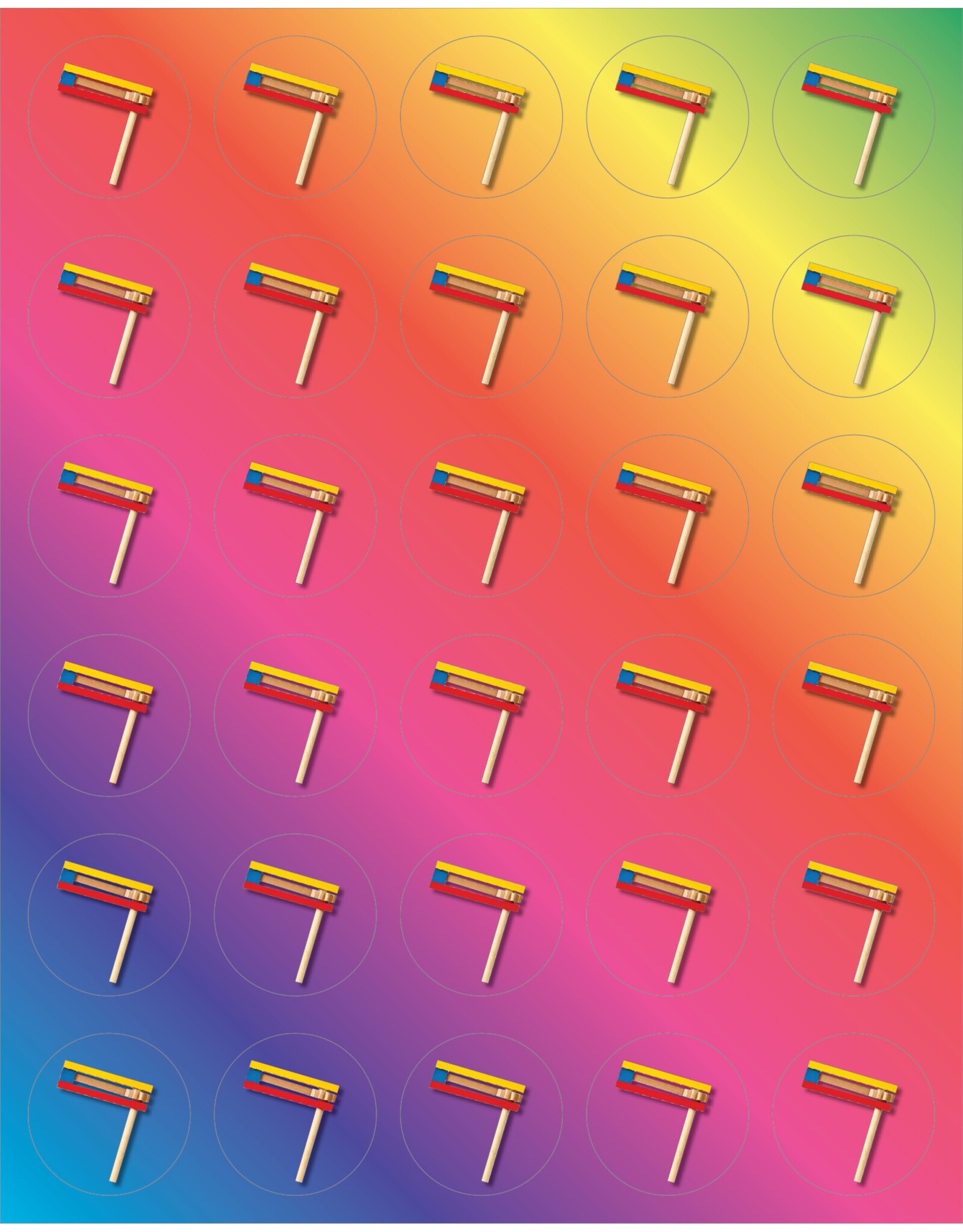 STICKERS: GROGGER 3/4" - 6 SHEETS