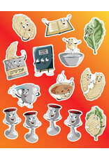 STICKERS -  ANIMATED PESACH SEDER THEME  - 6 SHEETS