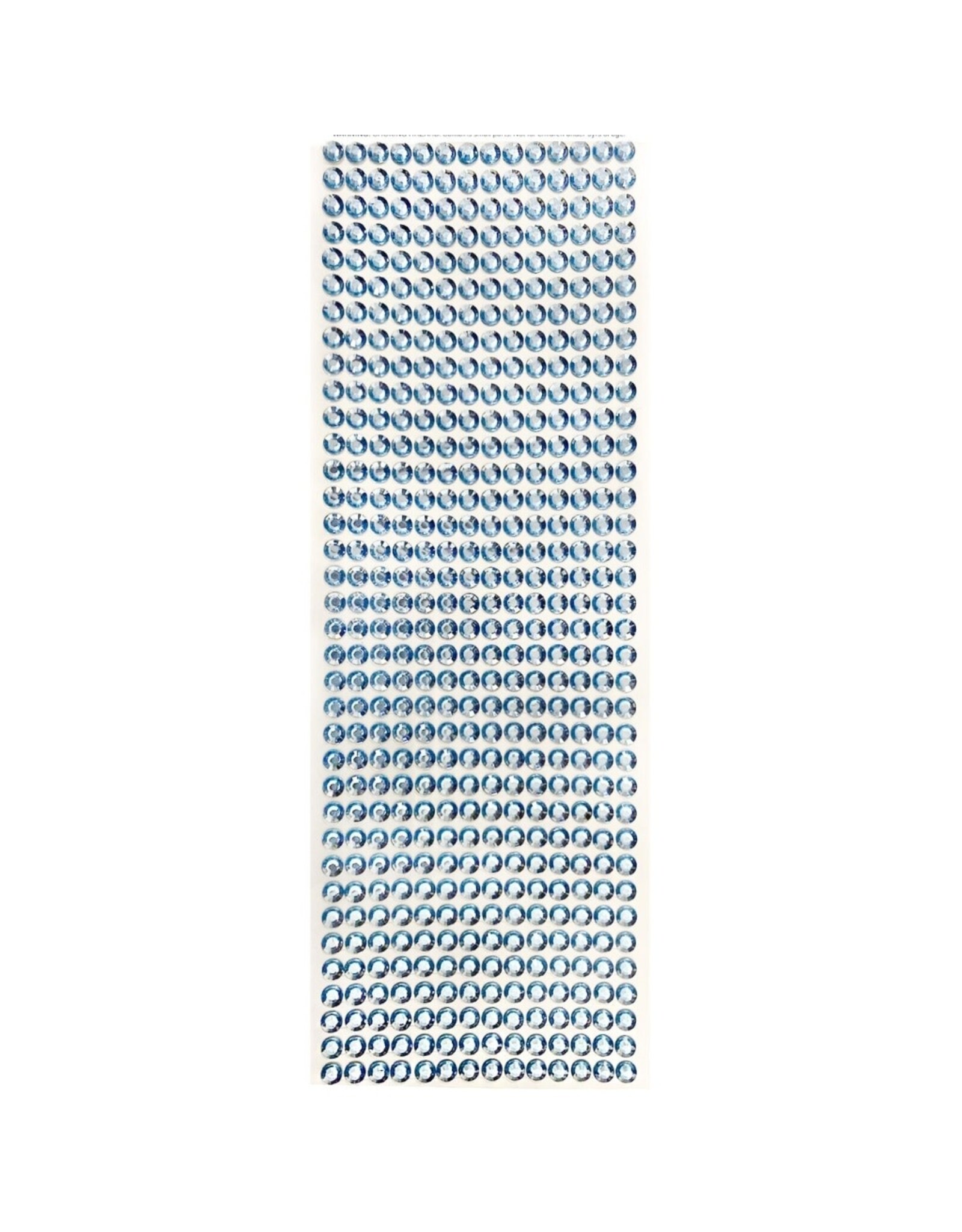 RHINESTONE STICKER: 6MM LIGHT BLUE 504 PACK
