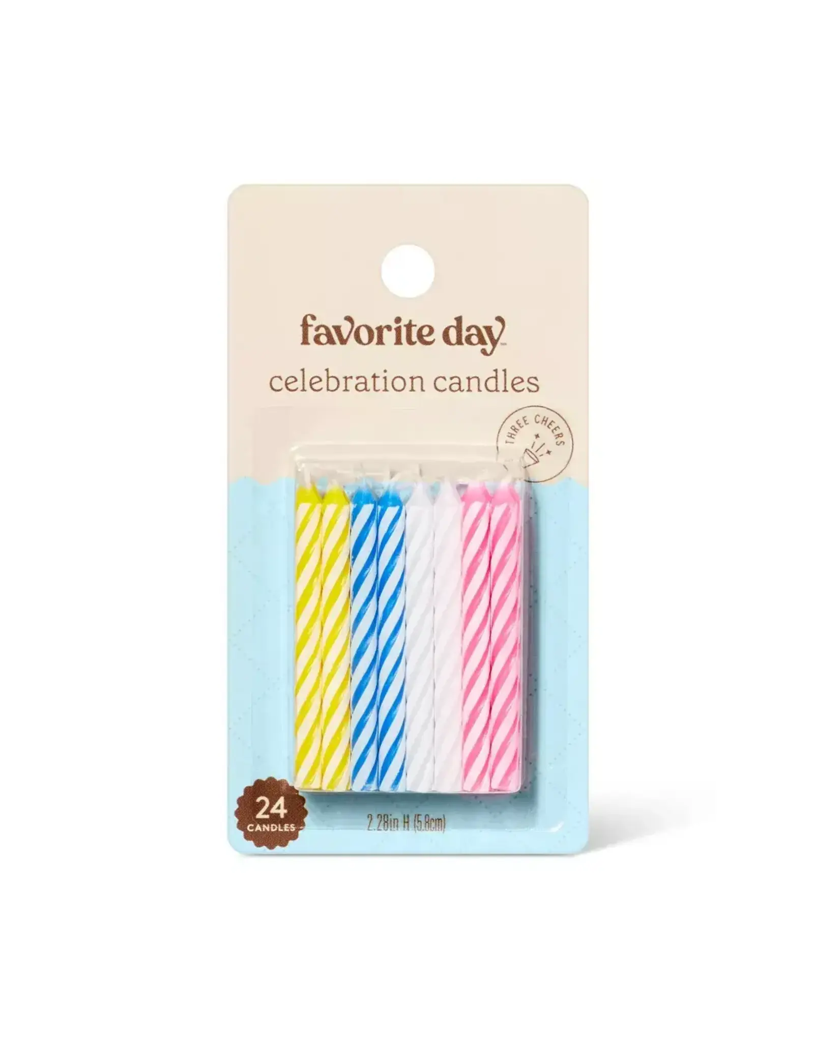 BIRTHDAY CANDLES 2.25" - 24 PACK