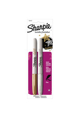 Sharpie SHARPIE MARKER FINE POINT GOLD & SILVER METALLIC - 2 PACK