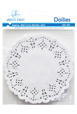 PAPER LACE DOILIES: 4" ROUND WHITE 60 PACK