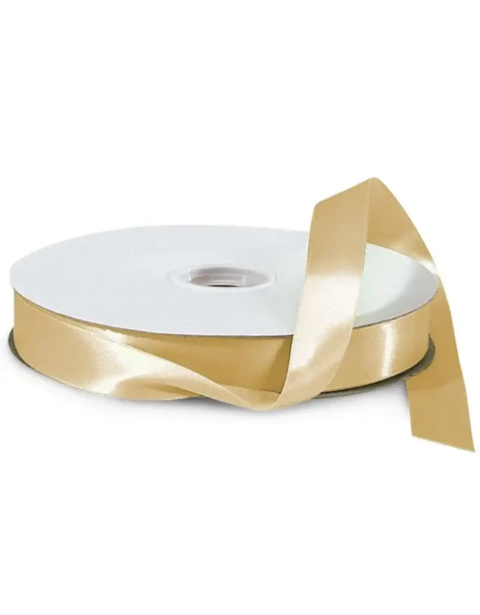 SATIN RIBBON: 3/8"x10 YARDS - GOLD