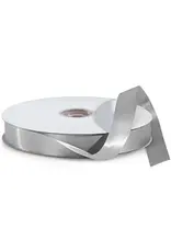 SATIN RIBBON: 3/8"x10 YARDS - SILVER