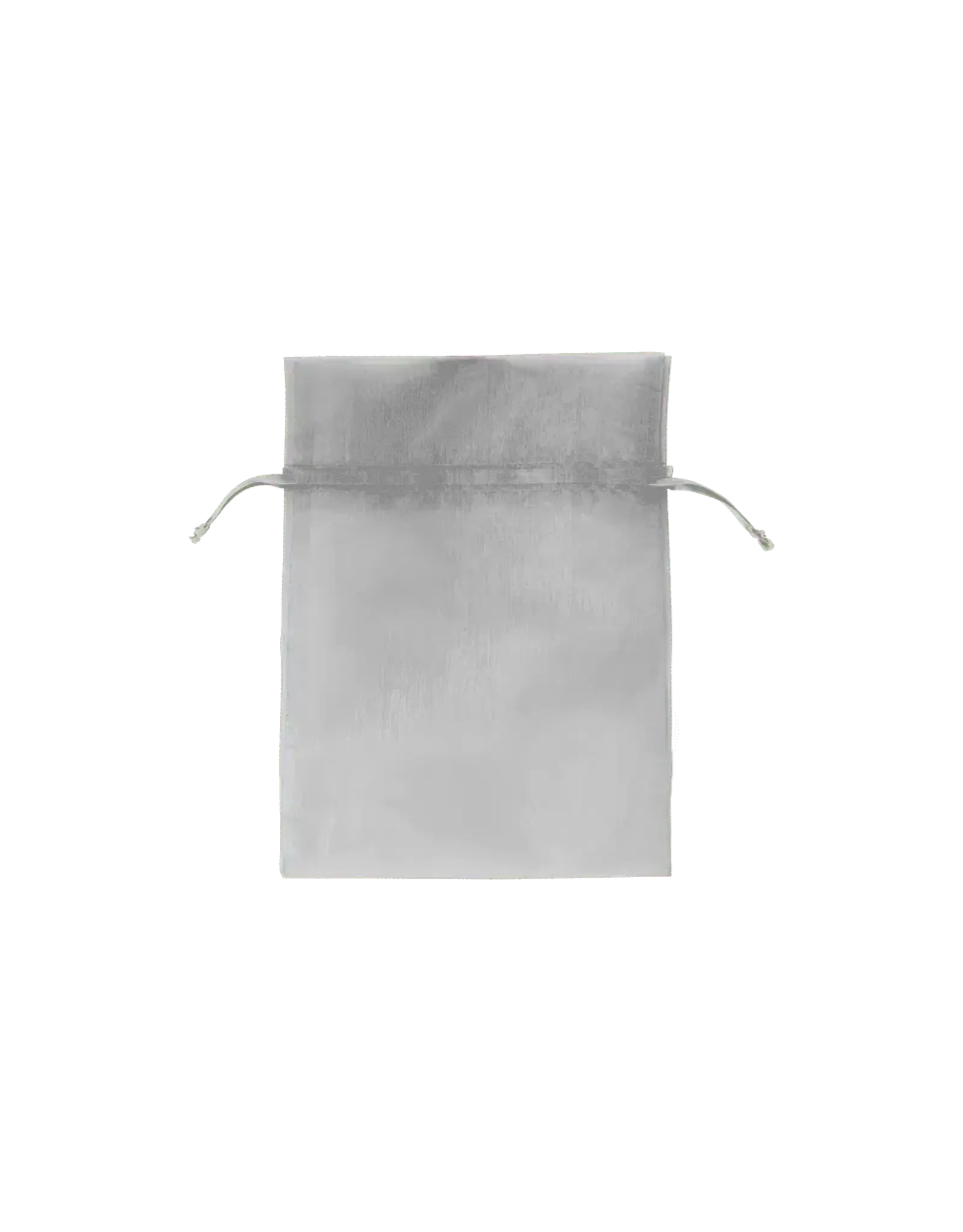 ORGANZA BAGS : 3"x4" SILVER 6 PACK