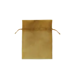 ORGANZA BAGS : 3"x4" GOLD 6 PACK