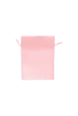 ORGANZA BAGS : 3"x4" PINK 6 PACK