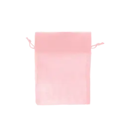 ORGANZA BAGS : 3"x4" PINK 6 PACK