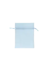 ORGANZA BAGS : 3"x4" LIGHT BLUE 6 PACK