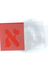 Alef Beis STENCIL: 4" PVC PINK