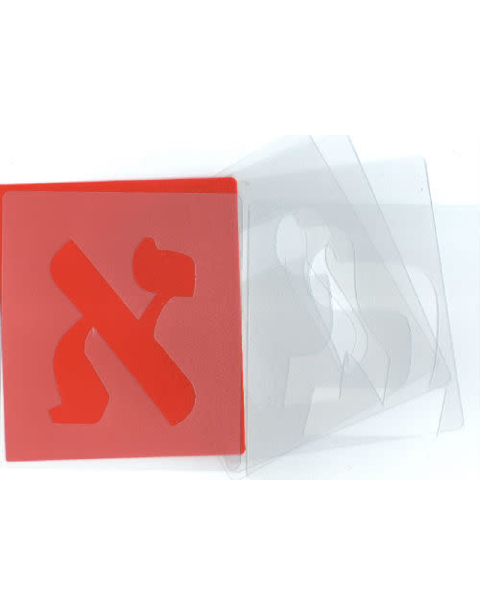 Alef Beis STENCIL: 4" PVC PINK