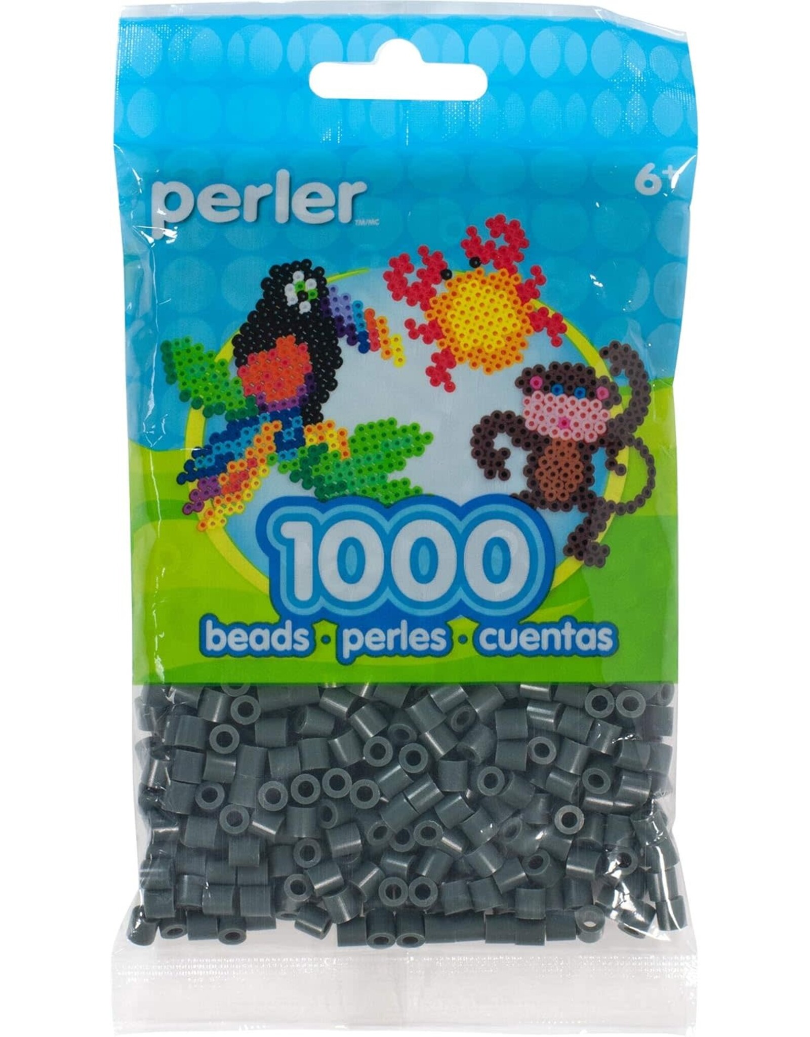 Perler Perler beads: Charcoal Gray 1,000 Pack