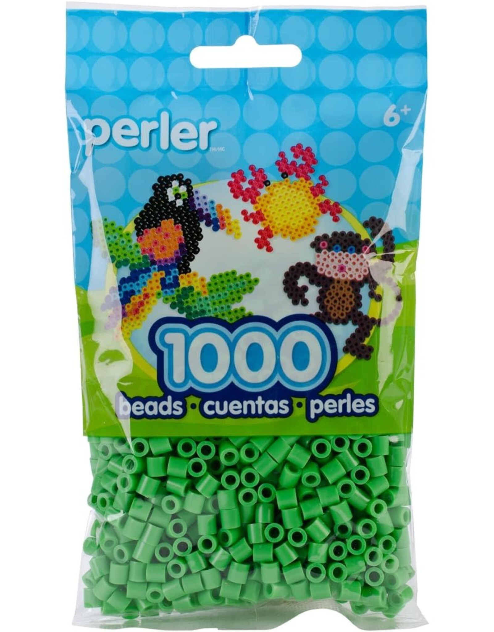 Perler Perler Beads: Bright Green 1,000 Pack