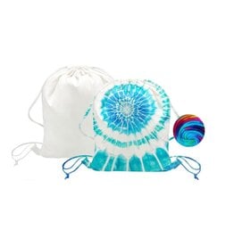 WHITE COTTON DRAWSTRING BAG  14"X16"