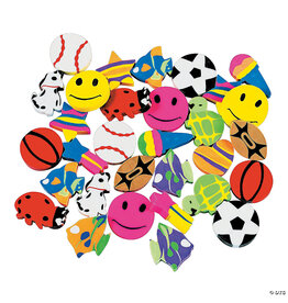 ERASER: MINI ERASER, ASSORTED 25 PCS