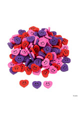 ERASER  MINI SMILE FACE HEART 24PCS