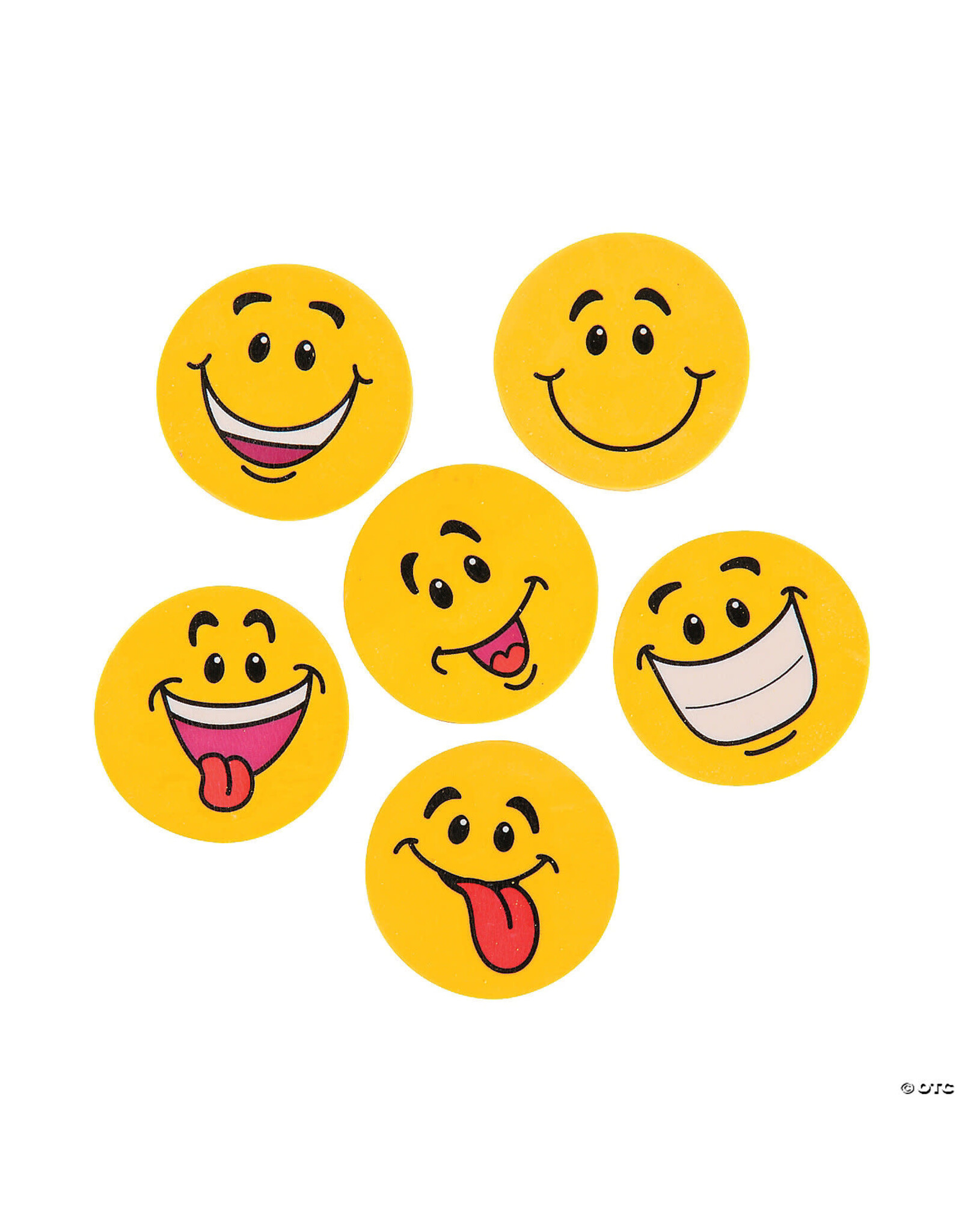 ERASER: GOOFY SMILE FACE - 12 PACK